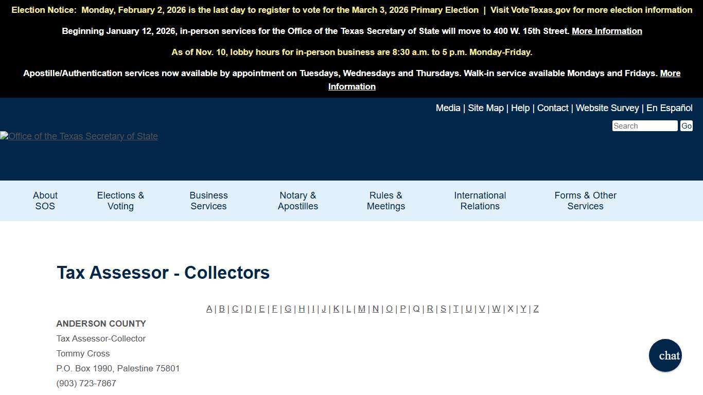 Tax Assessor - Collectors