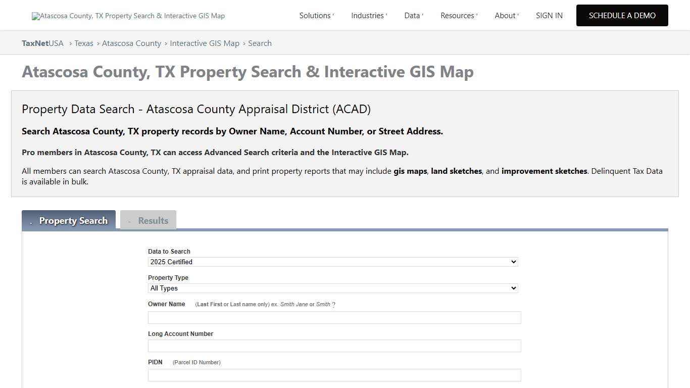 Atascosa County, TX Property Search & Interactive GIS Map