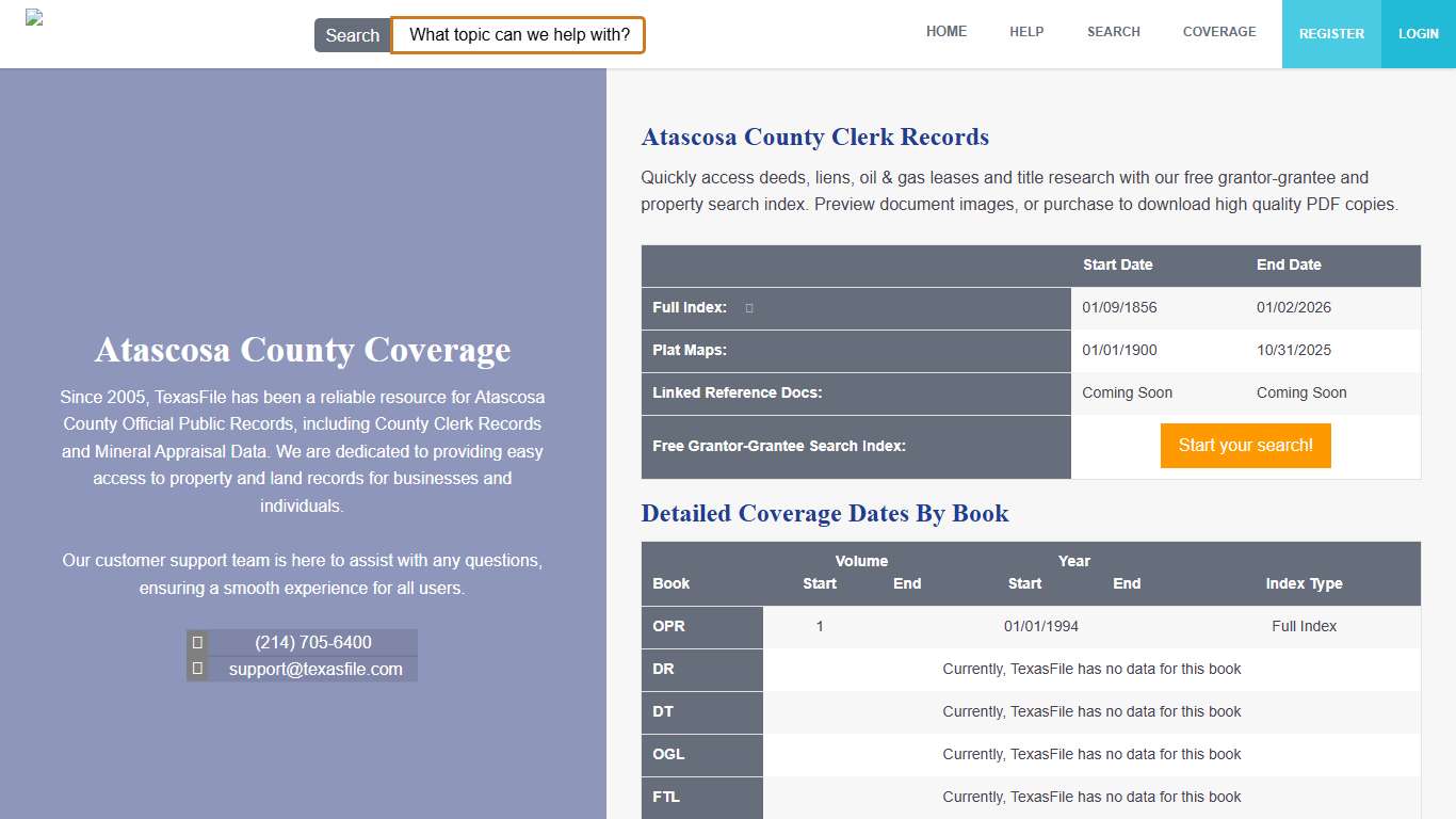 Atascosa County Clerk Official Public Records TexasFile